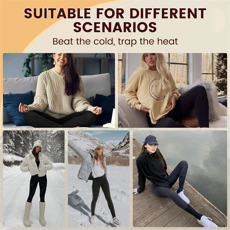 Sportswear Gym Warm Thermals Fleece Leggings for Women Winter High Waist Yoga Pant Fitness Sport Warm Pants Fitness Sport Running Cycling Workout Clothes