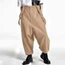 INCERUN Men's Casual Overalls with Adjustable Straps, Loose Fit Wide Leg Jumpsuit for Men Large Size S-5XL