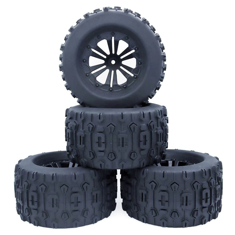 4PCS ZD Racing 1/10 Truck Universal Wheel Tire for HPI HSP Savage XS TM Flux RC Car Parts