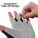 ROCKBROS Half Finger Bicycle Gloves PU Leather Breathable Non-slip  Fashion Gloves for MTB Bike Cycling Fun