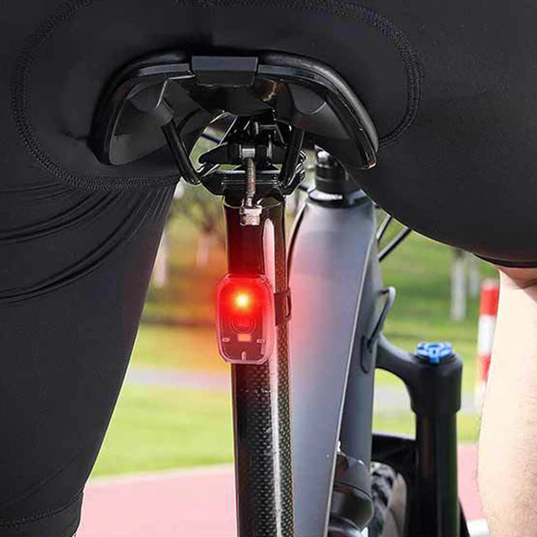 WEST BIKING Mini Portable Bike Taillight 4 Light Modes USB Rechargeable 180 Wide Angle PX5 Waterproof White Red Warning Bicycle Back Light for Cycling Running Hiking