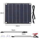 IPRee 12V 10W Waterproof Solar Panel Kit Efficient Power Supply for Cars and Motorcycles for Camping and Outdoor