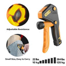 KALOAD 10-120KG Adjustable Hand Grip Strength Trainer Mechanical Counter Forearm Exerciser Power Strengthener for Gym Fitness Equipment with Counting Function