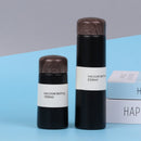 150/250ml Insulated Bottle Wood Grain Mini Cute Stainless Steel Thermos Cup Portable Pocket Vacuum Bottle Mini Coffee Mug with Tea Leak for Home Travel Outdoor