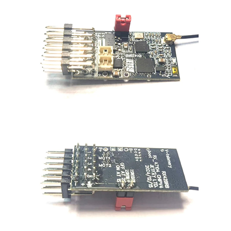 RX42BRB Multi-protocol 6CH Mini Compatible RC Receiver with Dual Brushed 7.5A ESC for Flysky Wfly Microzone Radio Transmitter