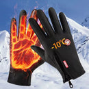 XANES Windproof Warm Gloves for Winter Anti Slip Silicon Touch Screen Full Finger Cold-proof Bicycle Cycling Touchscreen Sport Gloves