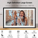 Frameo 15.6 Inch HD Touch Screen Digital Touch Screen Photo Frame 1920x1080P IPS High Definition Dispaly Electronic Photo Frame with 32GB Memory Auto-Rotate Portrait and Landscape