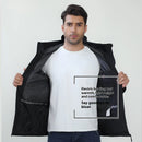 TENGOO 10 Zones Electric Heated Jacket - 3 Gear Control Temperature, Windproof, USB Charging, Thermal Hoodie Coat for Outdoor Hiking Camping