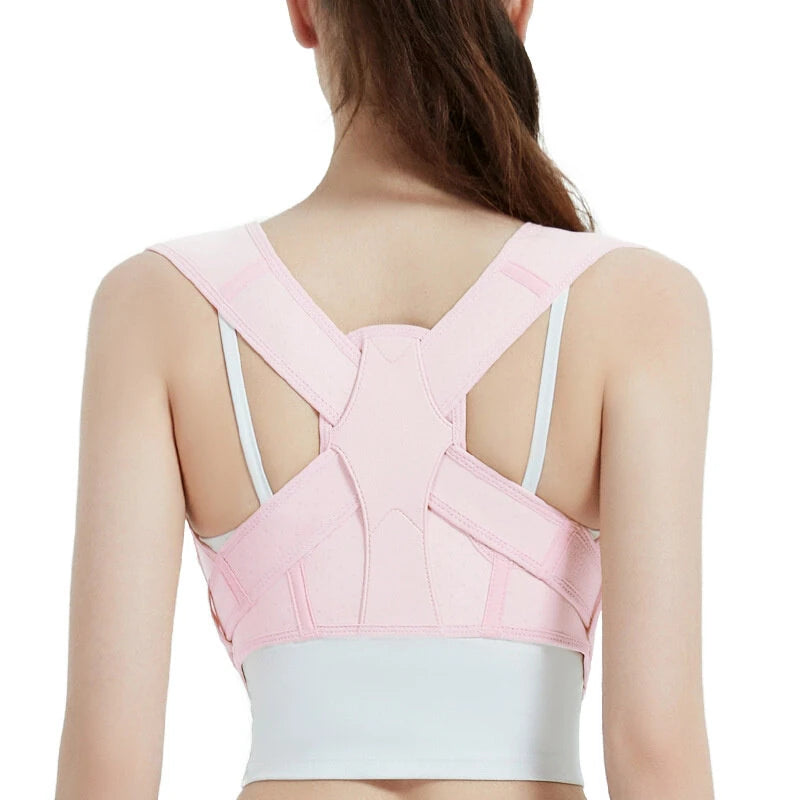 PRANASH Sport Posture Corrector for Women and Men Adjustable Upper Back Brace Shoulder Lumbar Back Support Belt for Fitness Health Recovery