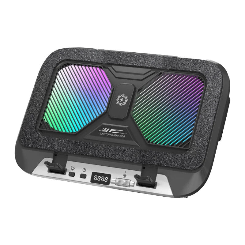 Z36C Laptop Cooling Stand Dual 14cm Fans 100 Speed Adjustable 5 Angle Tilt RGB Lighting Sealed Cooling Universal Gaming Laptop Cooler