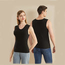 TENGOO 3-Zone Intelligent Electric Heating Seamless Vest for Men Women Fleece-Lined Thermal Underwear Base Layer Body Self Heating Warm Clothes(No Power Bank)