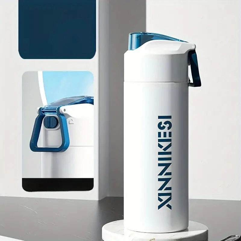 IPRee 316 Stainless Steel Insulated Thermos Water Bottle 600ml Portable Sports Bottle For Travel, Hiking, Gym, And Car