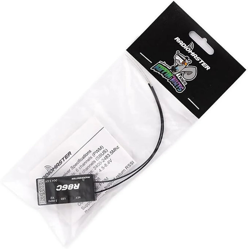 Radiomaster R86C V2 6CH/8CH Compatible PWM SBUS RC Receiver for Radiomaster TX12 T16S Radio Transmitter