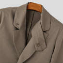 INCERUN Mens Solid Color Casual Long Sleeve Blazer Irregular Design Fashionable Men's Suit for Spring Fall