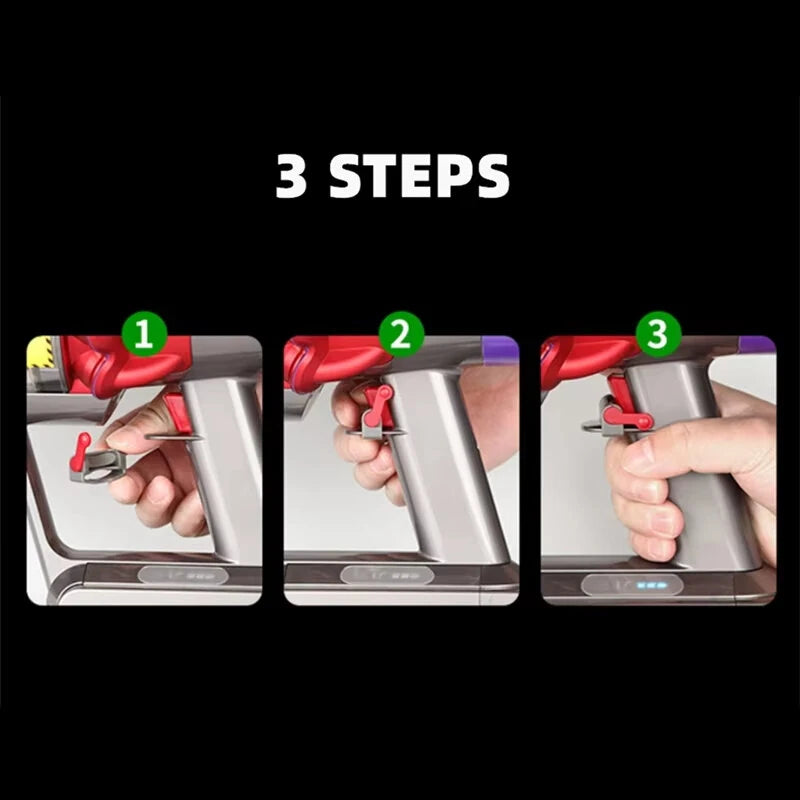 Rigger-Vacuum Cleaner Switch Button Fit for Dyson V6, V7, V8, V10, V11, Lock Clip Holder, Replacement Parts