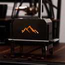 Portable Mini Stainless Steel Outdoor Wood Stove,Decorative Incense Holder for Christmas Tree and Elk Table Ornament for Camping Hiking