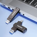 Lenovo SS380 Type-C & USB3.2 Flash Drive 512GB/256GB/128GB/64GB  High Speed Dual Interface Portable Memory U Disk Pendrive