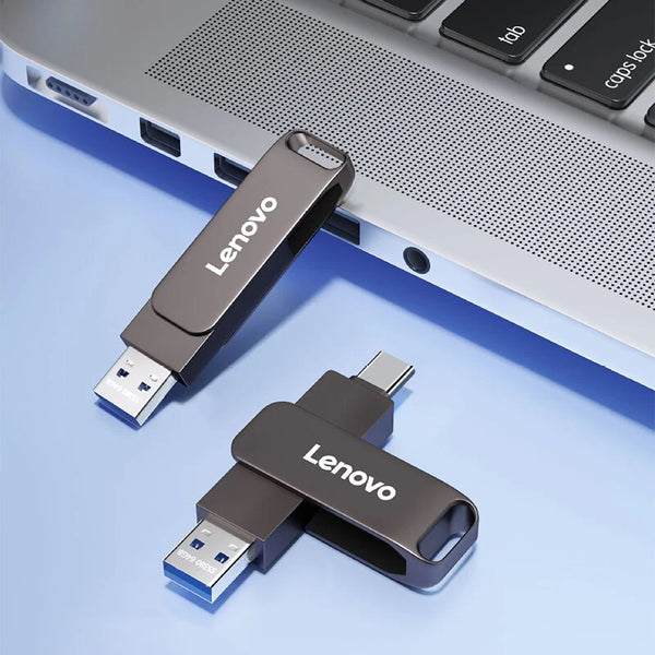 Lenovo SS380 Type-C & USB3.2 Flash Drive 512GB/256GB/128GB/64GB  High Speed Dual Interface Portable Memory U Disk Pendrive