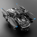 YLR/C S160 WiFi FPV with LCD Screen Controller HD Dual Camera Servo Gimbal 360 Obstacle Avoidance Colorful LED Lights Brushless Foldable RC Drone Quadcopter RTF