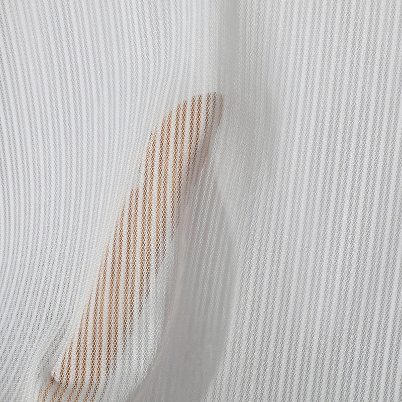 INCERUN Men Fashion Stripe Short Sleeve T-shirt Summer See-through V-neck Tee Solid Color Mens Top