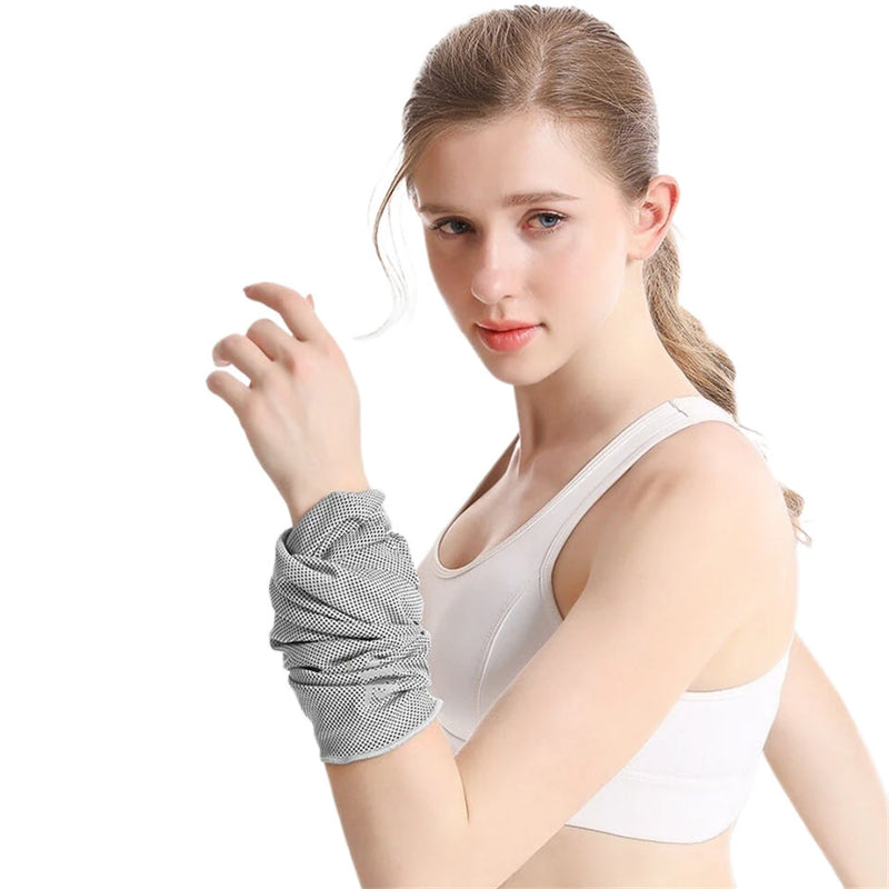AOLIKES Cooling Sports Towel Protector Wrist Quick Dry Cooling Yoga Sweat Wipe Ice Fitness Outdoor Portable Sweat Absorber