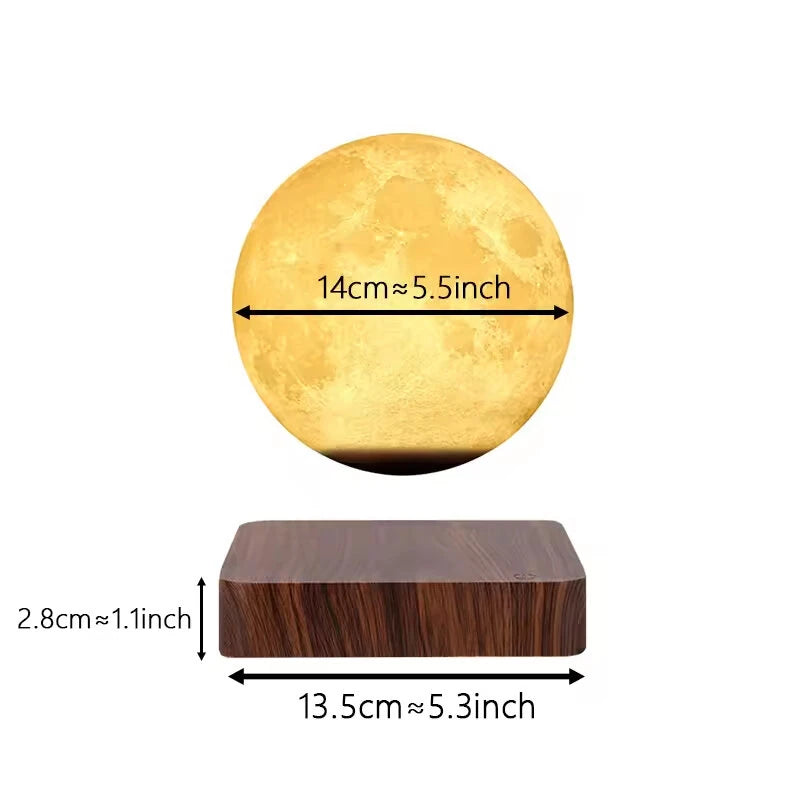 Magnetic Levitation Globe LED Moon Floating Romantic Lamp Suspended 3D Moon Lamp Rotating Globe Bedside Lamp