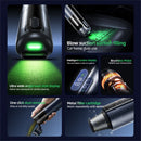 Tevorex Cordless Handheld Car Vacuum with Green Light,16000PA Suction,USB Rechargeable, Brushless Motor, Digital Display, Blow & Suction