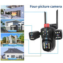 Q840 20MP 10X Optical Zoom Four Screens WiFi IP Camera Wireless Outdoor Five Lens PTZ Full Color Night Vision Auto Tracking Two-way Audio Waterproof CCTV Camera