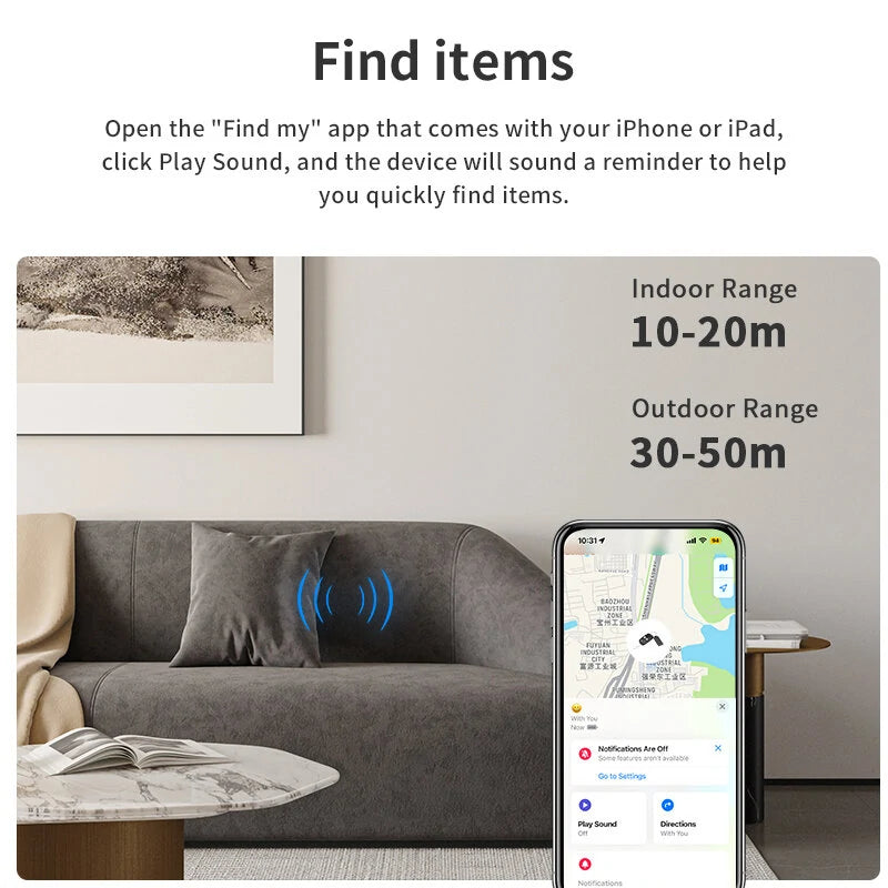 Mini Smart Tracker GPS Reverse Track Lost Mobile Phone Pet Children IOS System Smart Air Tag Smart Tag
