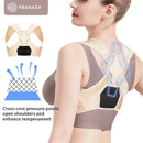 PRANASH X2 Upgraded Posture Corrector Adjustable Back Support Belt Spine Back Shoulder Brace Support Belts Adult Invisible Hunchback Belts for Sport Recovery