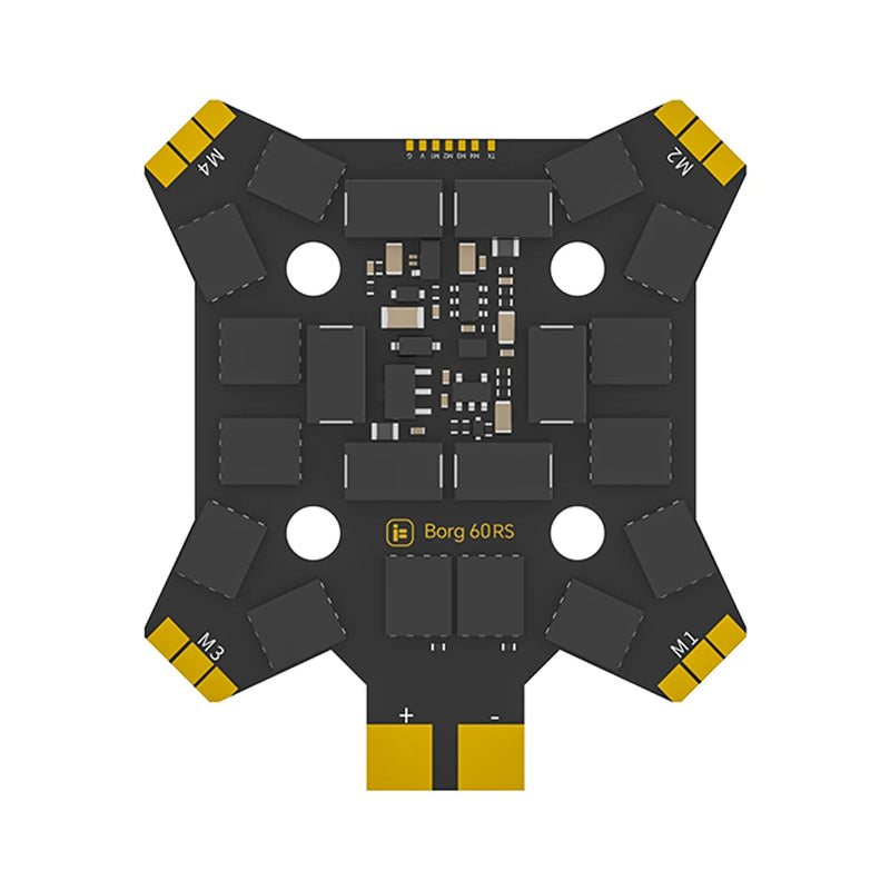 20*20mm iFlight Borg 5S Flight Controller 5V 12V BEC with 60A 60R ESC 3-8S Stack Built-in ELRS 2.4GHz Receiver for FPV Racing Drone