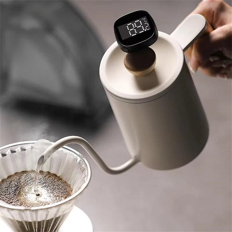 MHW-3BOMBER Instant Read Electronic Digital Thermometer -45C to 200C SUS304 Probe LCD Display High Precision Temperature Measurement Tool for Coffee Pot Kitchen Accessories