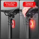 WEST BIKING 100LM Smart Brake Sensing Taillight Waterproof  USB Charging COB LED Bike Rear Light for Outdoor Road MTB Night Riding Safety