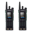 Baofeng DM-32UV Walkie Talkie DMR Digital Analog Two Way Radio 8W Power GPS APRS 4000 Channels Dual Mode Communication Green Walkie Talkie