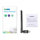 WB603 650Mbps WiFi Network Card 2.4G/5G Dual Band USB Wireless bluetooth Adapter with 5dBi Antenna Driver-free