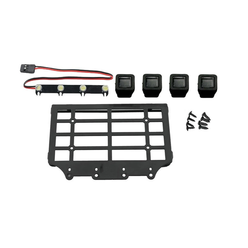 Upgraded Metal Luggage Rack with Light For MN82 1/12 RC Spare Parts