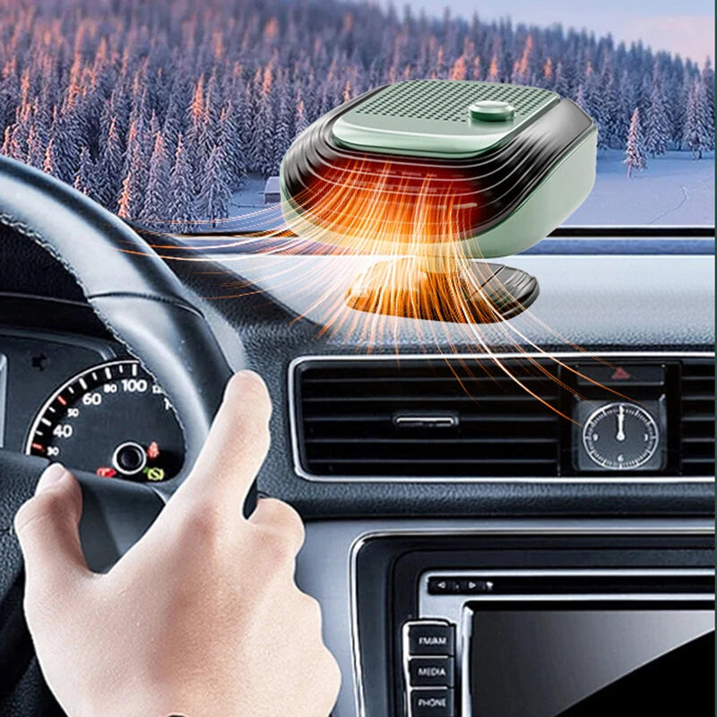 IPRee 2 in 1 120W Winter Fast Heating Car Heater 12V  Electric Fan Windshield Defogging Cooling for Truck RV SUV Travel Camper