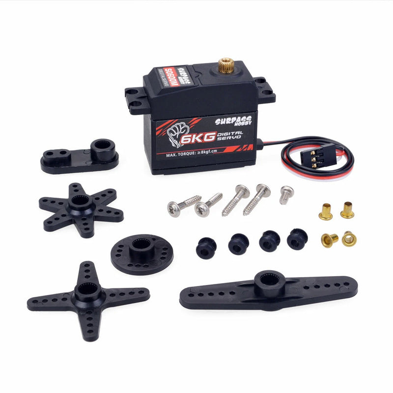 SURPASS HOBBY KK 3650 Brushless Motor 4500KV 60A Brushless ESC 6KG Metal Gear Digital Servo RC Car Parts