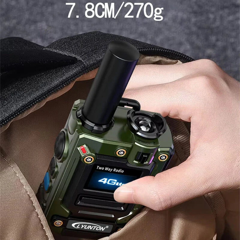 Lyunton K300 Global Walkie Talkie 4G LTE 6800mAh Battery Type-C Charge Europe Version SIM Card