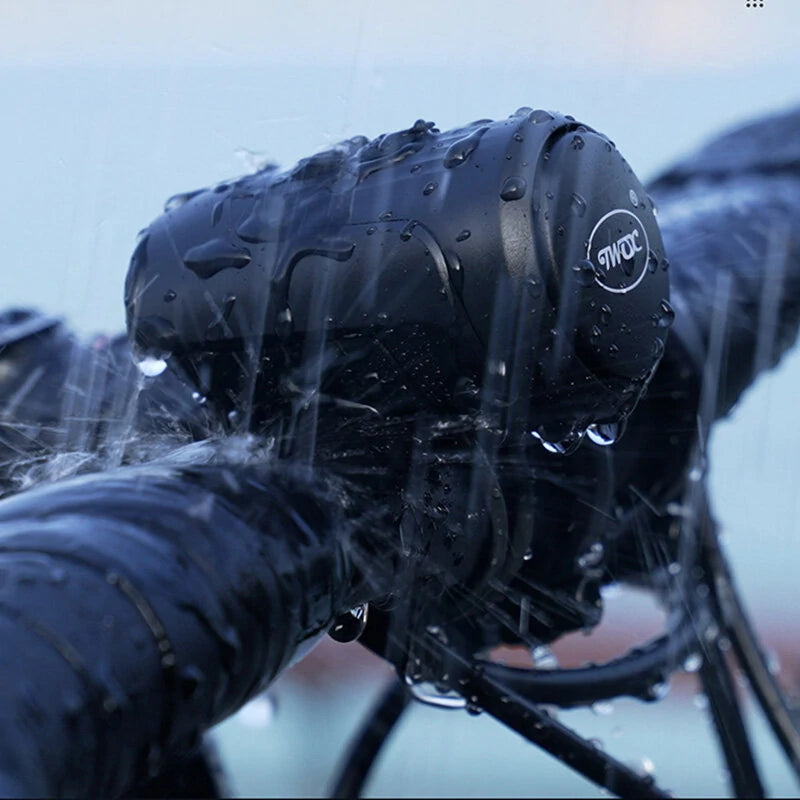 BENGGUO 2 in 1 Bike Handlebar Electric Horn 120dB  Loud Anti Theft Alarm USB Charging IPX5 Waterproof 60 Days Standby Bicycle Safety Warning Bell for Cycling