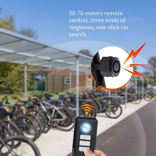 XANES 110dB Bicycle Anti-theft Alarm Lock Wireless Control 70m Range 180 Days Standby USB Rechargeable Waterproof Vibration Alarm for Electric Scooter Bicycle Motorcycle Security Device