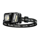 WARSUN 750 Lumens Rechargeable Lightweight Headlamp with Motion Sensor Running & Helmet Light LED Head Torch 5 Modes for Night Running Fishing Camping Cycling Work