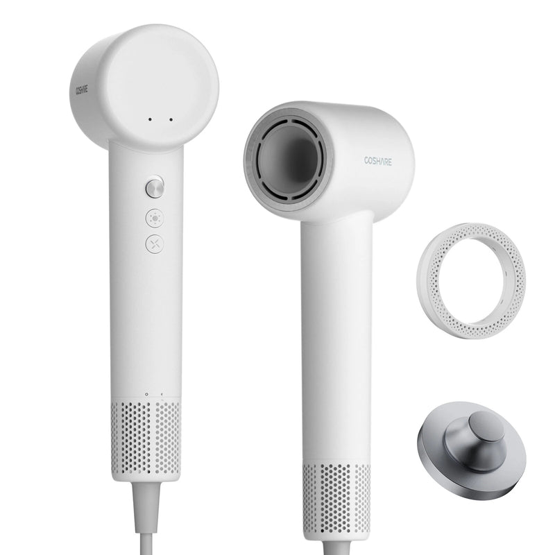 COSHARE HD20E 1300W Hair Dryer 110,000 RPM 600 Million/cm Negative Ions Mini Hair Dryer High-Speed Drying