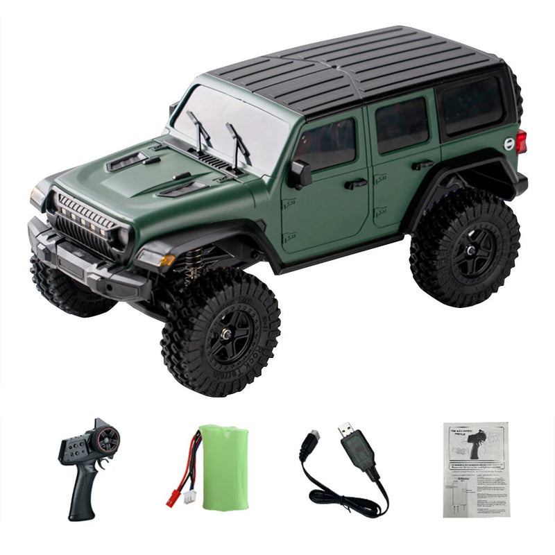 JJRC C8801 RTR 1/18 2.4G 4WD RC Car Rock Crawler Off-Road Climbing Truck Full Proportional LED Light Vehicles Models Toys