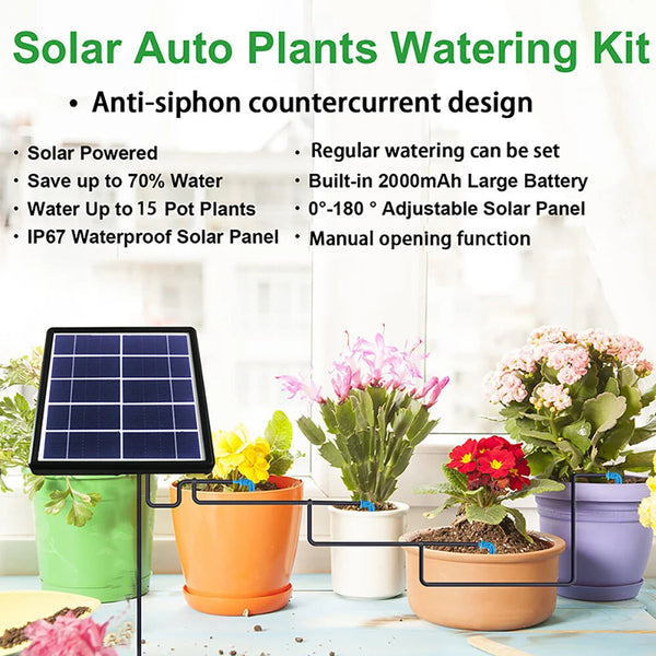 Solar Automatic Timed Watering Device Watering Artifact Sprinkler Drip Irrigation Intelligent Control Irrigation Sprinkler System