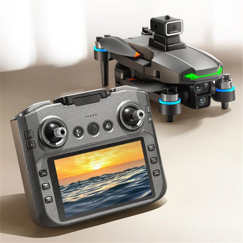 ZLL SG601 PRO GPS 5G WiFi FPV with 5.9inch LCD Screen Controller 720P HD Dual Camera Servo Gimbal 360 Obstacle Avoidance Brushless Foldable RC Drone Quadcopter RTF