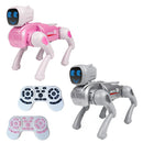 2.4GHz Remote Control Mechanical AI Intelligent Robot Dog Programming Interactive Toy Voice App Bluetooth Control for Children Gift