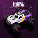 UDIRC 1611 RTR 1/16 2.4G 4WD 30km/h RC Car LED Light High Speed Off-Road Truck Full Proportional Vehicles Models Oil Filled Shocks Toys