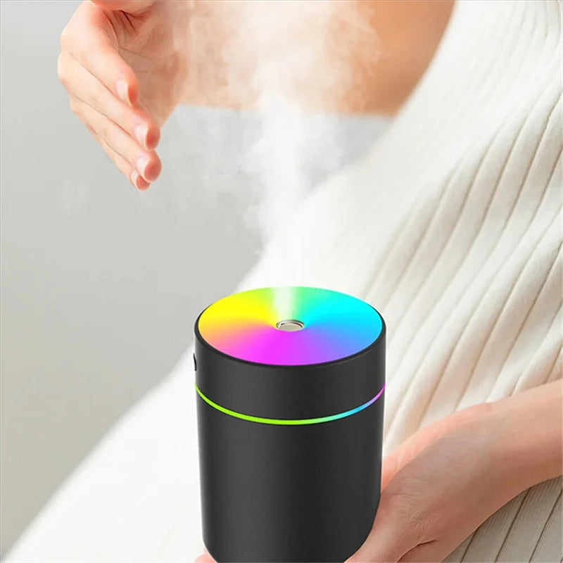 Tevorex Colorful Desktop 180ml Air Humidifier Aroma Diffuser Mini Essential Oil Purifier Aromatherapy Mist Maker Lights Humidifier for Home Bedroom