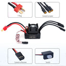 SURPASS HOBBY M2838 All Black Waterproof Brushless Motor W/ M35A Waterproof ESC Set 3.5 Connector for 1/16 Model RC Car Parts